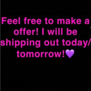 Feel Free To Make A Offer:) I Will Be Shipping Out Today/Tomorrow!!!💗